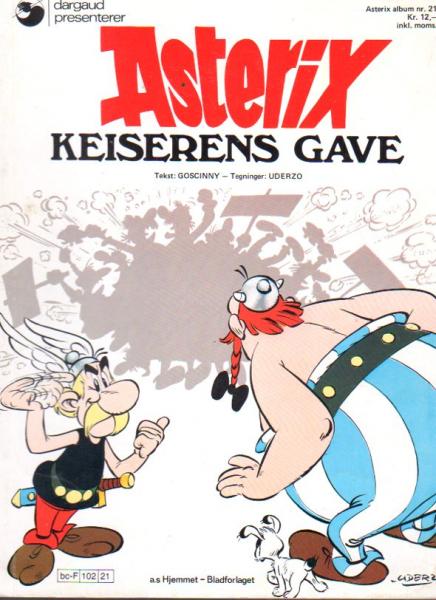 Asterix Norwegian Nr.21  - ASTERIX Keiserens Gave - 1977 - used